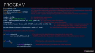 PROGRAM
 