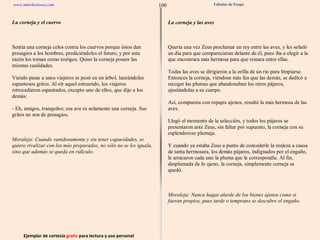 Ejemplar de cortesía  gratis  para lectura y uso personal 100 www.interlectores.com Fábulas de Esopo 