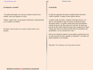 Ejemplar de cortesía  gratis  para lectura y uso personal 105 www.interlectores.com Fábulas de Esopo 