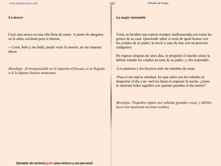 Ejemplar de cortesía  gratis  para lectura y uso personal 107 www.interlectores.com Fábulas de Esopo 