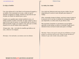 Ejemplar de cortesía  gratis  para lectura y uso personal 112 www.interlectores.com Fábulas de Esopo 