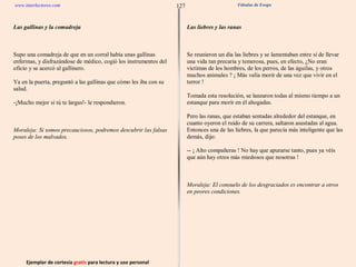 Ejemplar de cortesía  gratis  para lectura y uso personal 127 www.interlectores.com Fábulas de Esopo 