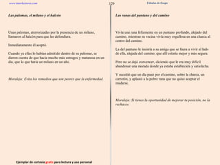 Ejemplar de cortesía  gratis  para lectura y uso personal 129 www.interlectores.com Fábulas de Esopo 