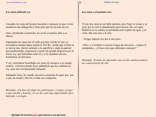 Ejemplar de cortesía  gratis  para lectura y uso personal 130 www.interlectores.com Fábulas de Esopo 