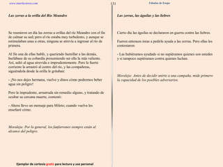 Ejemplar de cortesía  gratis  para lectura y uso personal 131 www.interlectores.com Fábulas de Esopo 