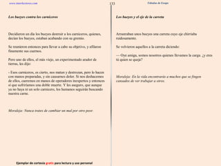 Ejemplar de cortesía  gratis  para lectura y uso personal 133 www.interlectores.com Fábulas de Esopo 