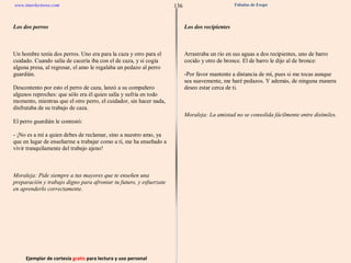 Ejemplar de cortesía  gratis  para lectura y uso personal 136 www.interlectores.com Fábulas de Esopo 