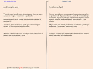 Ejemplar de cortesía  gratis  para lectura y uso personal 138 www.interlectores.com Fábulas de Esopo 