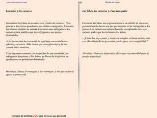Ejemplar de cortesía  gratis  para lectura y uso personal 140 www.interlectores.com Fábulas de Esopo 