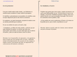 Ejemplar de cortesía  gratis  para lectura y uso personal 145 www.interlectores.com Fábulas de Esopo 