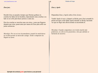 Ejemplar de cortesía  gratis  para lectura y uso personal 148 www.interlectores.com Fábulas de Esopo 