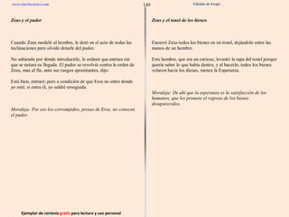 Ejemplar de cortesía  gratis  para lectura y uso personal 149 www.interlectores.com Fábulas de Esopo 