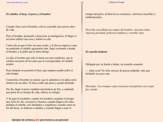 Ejemplar de cortesía  gratis  para lectura y uso personal 17 www.interlectores.com Fábulas de Esopo 