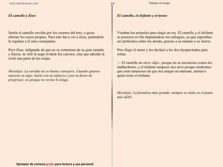 Ejemplar de cortesía  gratis  para lectura y uso personal 19 www.interlectores.com Fábulas de Esopo 