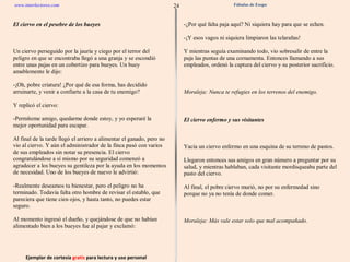 Ejemplar de cortesía  gratis  para lectura y uso personal 24 www.interlectores.com Fábulas de Esopo 