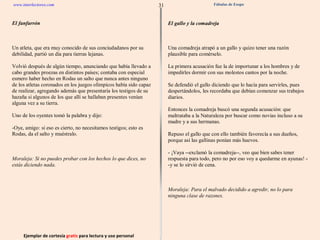 Ejemplar de cortesía  gratis  para lectura y uso personal 31 www.interlectores.com Fábulas de Esopo 