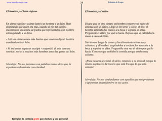 Ejemplar de cortesía  gratis  para lectura y uso personal 34 www.interlectores.com Fábulas de Esopo 
