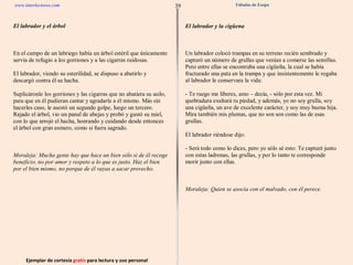Ejemplar de cortesía  gratis  para lectura y uso personal 39 www.interlectores.com Fábulas de Esopo 