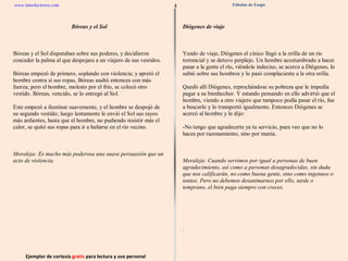 Ejemplar de cortesía  gratis  para lectura y uso personal 4 www.interlectores.com Fábulas de Esopo 