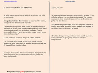 Ejemplar de cortesía  gratis  para lectura y uso personal 44 www.interlectores.com Fábulas de Esopo 