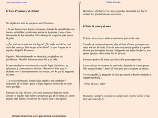 Ejemplar de cortesía  gratis  para lectura y uso personal 51 www.interlectores.com Fábulas de Esopo 