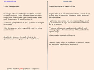 Ejemplar de cortesía  gratis  para lectura y uso personal 56 www.interlectores.com Fábulas de Esopo 