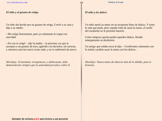 Ejemplar de cortesía  gratis  para lectura y uso personal 69 www.interlectores.com Fábulas de Esopo 