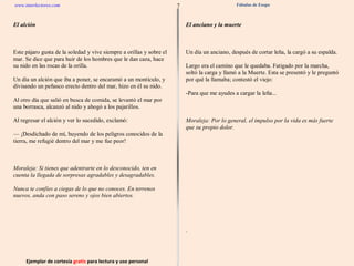 Ejemplar de cortesía  gratis  para lectura y uso personal 7 www.interlectores.com Fábulas de Esopo 