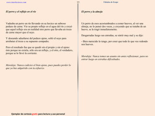 Ejemplar de cortesía  gratis  para lectura y uso personal 77 www.interlectores.com Fábulas de Esopo 