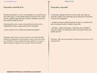 Ejemplar de cortesía  gratis  para lectura y uso personal 80 www.interlectores.com Fábulas de Esopo 