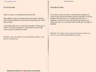 Ejemplar de cortesía  gratis  para lectura y uso personal 85 www.interlectores.com Fábulas de Esopo 