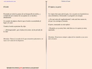 Ejemplar de cortesía  gratis  para lectura y uso personal 86 www.interlectores.com Fábulas de Esopo 