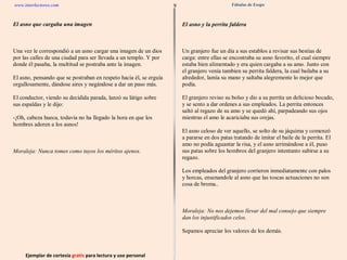 Ejemplar de cortesía  gratis  para lectura y uso personal 9 www.interlectores.com Fábulas de Esopo 