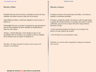 Ejemplar de cortesía  gratis  para lectura y uso personal 93 www.interlectores.com Fábulas de Esopo 