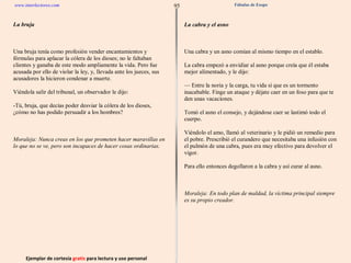 Ejemplar de cortesía  gratis  para lectura y uso personal 95 www.interlectores.com Fábulas de Esopo 