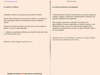 Ejemplar de cortesía  gratis  para lectura y uso personal 96 www.interlectores.com Fábulas de Esopo 