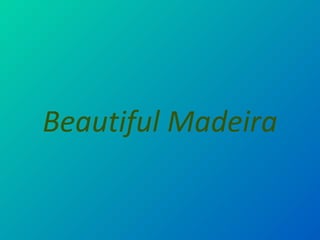 Beautiful Madeira

 