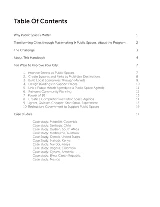 Placemaking and the Future of Cities | PDF