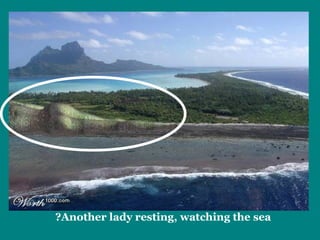 Another lady resting, watching the sea? 