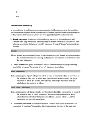 PPS 3.3CONDITIONAL BRANCHING AND LOOPS WRITING AND EVALUATION OF ...