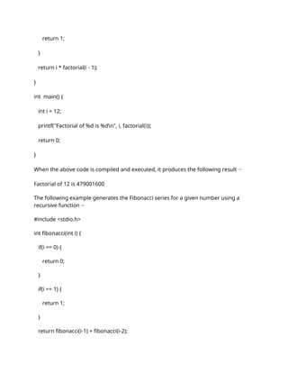 PPS 7.7 RECURSION, AS A DIFFERENT WAY OF SOLVING PROBLEMS. EXAMPLE ...