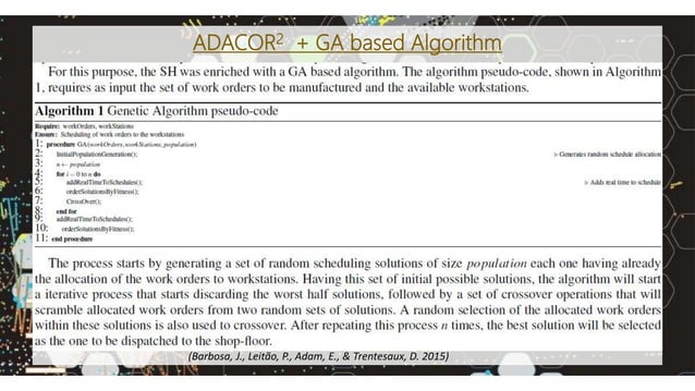 Genetic Algorithm (Production Scheduling) | PPT