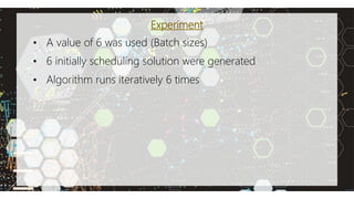 Genetic Algorithm (Production Scheduling) | PPT
