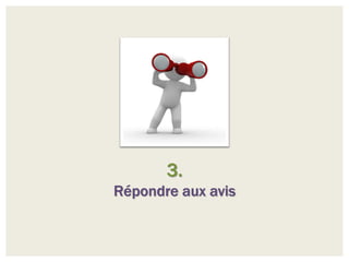 3.
Répondre aux avis
 