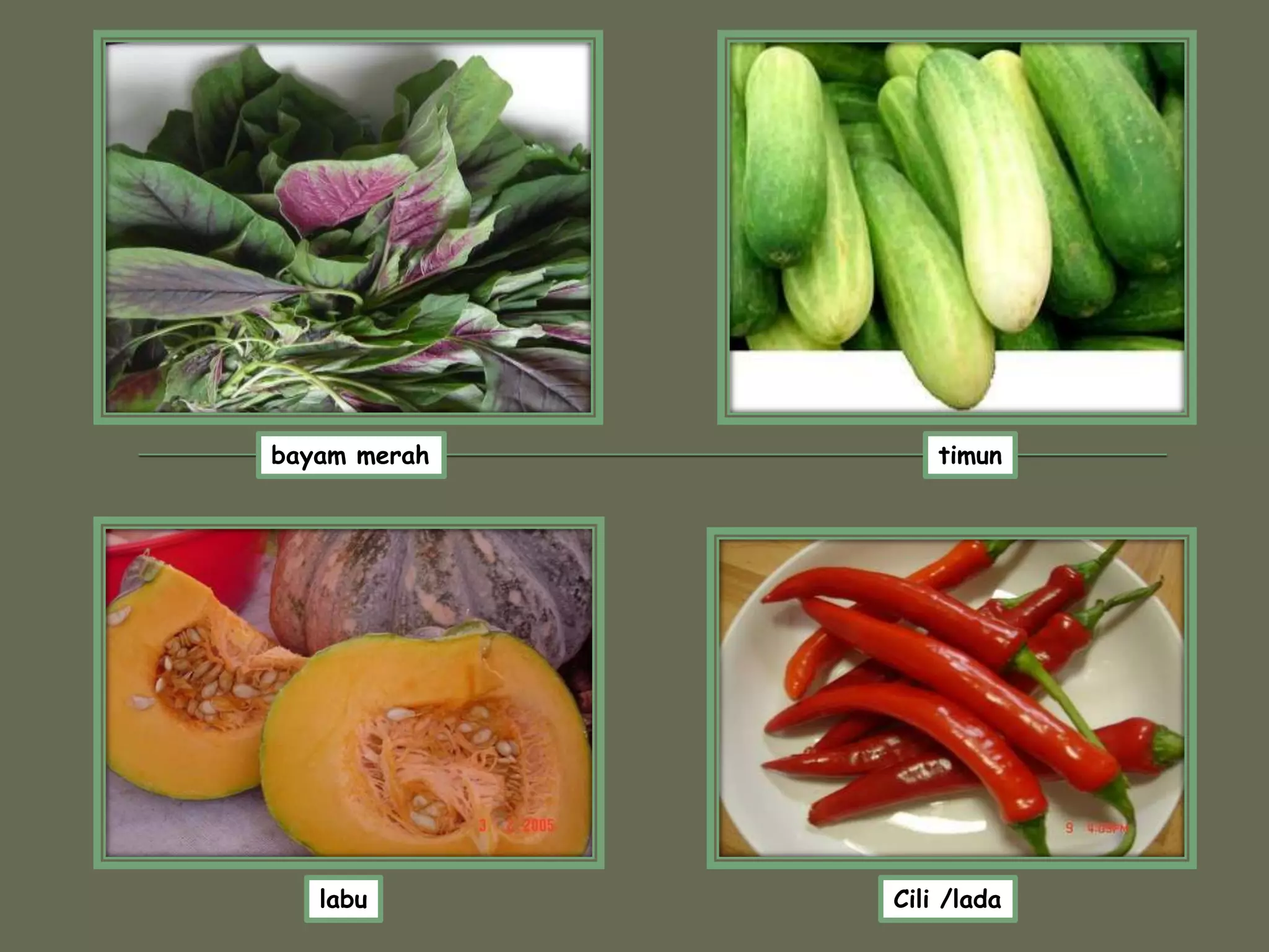 Kamus Bergambar (Sayur-sayuran) | PPTX