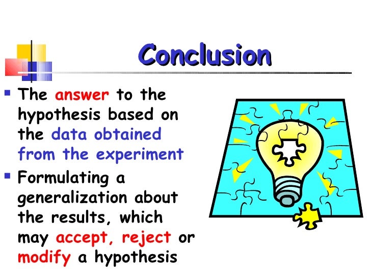 hypothesis and conclusion science