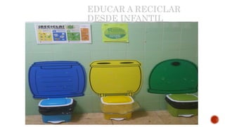 EDUCAR A RECICLAR
DESDE INFANTIL
 