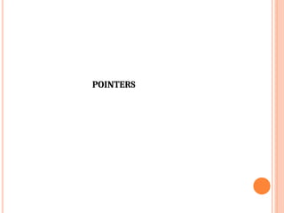PPSC Unit-3 POINTERS.pptx FOR STUDY PURP | PPTX
