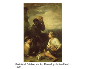 Bartolomé Esteban Murillo,  Three Boys in the Street , c. 1670 