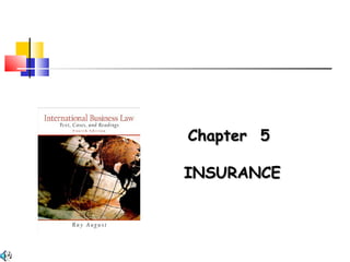 Chapter 5Chapter 5
INSURANCEINSURANCE
 